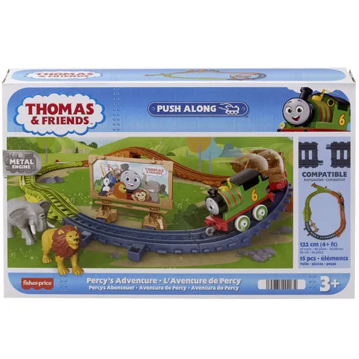 FISHER PRICE THOMAS AND FRIENDS HVC12 METAL ENGINE PUSH ALONG PERCYS ADVENTURE  TRACK