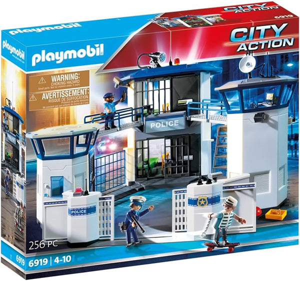 PLAYMOBIL CITY ACTION 6919 POLICE HEADQUARTERS WITH PRISON 256 PC PLAYSET