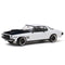DDA COLLECTABLES DDA210  OLD TUFF HQ 1972 2 DOOR WHITE WITH BLACK INTERIOR AND MFP BONNET 427 CHEV HQ MONARO GTS 1/24 SCALE DIECAST COLLECTABLE