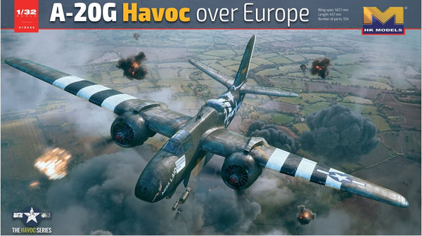 HK MODELS  01E039 A-20G  HAVOC OVER EUROPE 1/32 SCALE SPECIAL EDITION  PLASTIC MODEL KIT  ATTACK AIRCRAFT