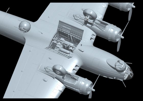 HK MODELS 01F001 B-17G EARLY PRODUCTION 1/48 SCALE PLASTIC MODEL KIT BOMBER