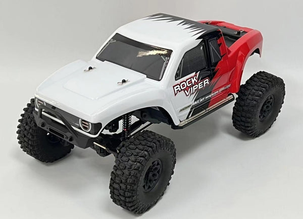 MEGA RC 101003 1/10 SCALE ROCK VIPER LCG PINCHED BRUSHED ROCK CRAWLER RED