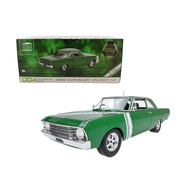 DDA COLLECTABLES 1969 METALLIC GREEN CHRYSLER VALIANT VF LIMITED EDITION 1:18 SCALE SEALED DIECAST COLLECTABLE