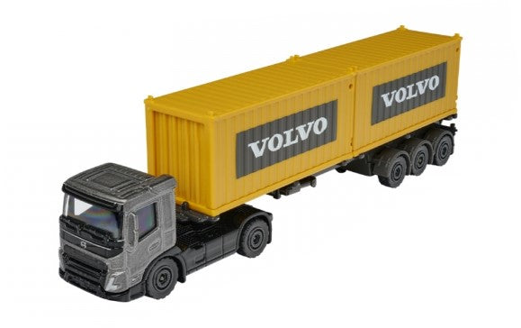 MAJORETTE CONSTRUCTION VOLVO FMX CONSTRUCTION CONTAINER TWO TWENTY FOOT CONTAINERS