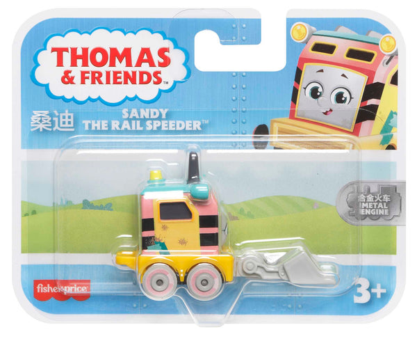 FISHER PRICE THOMAS AND FRIENDS HGR51 SANDY THE RAIL SPEEDER METAL TRAIN