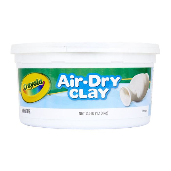 CRAYOLA AIR DRY CLAY - WHITE 1.1KG TUB