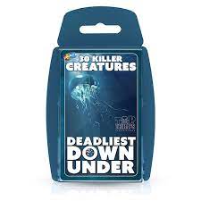 TOP TRUMPS PLAY AND DISCOVER 30 KILLER CREATURES DEADLIEST DOWN UNDER CARD GAME