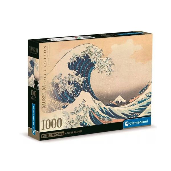 CLEMENTONI MUSEUM COLLECTION - THE GREAT WAVE 1000PC JIGSAW PUZZLE