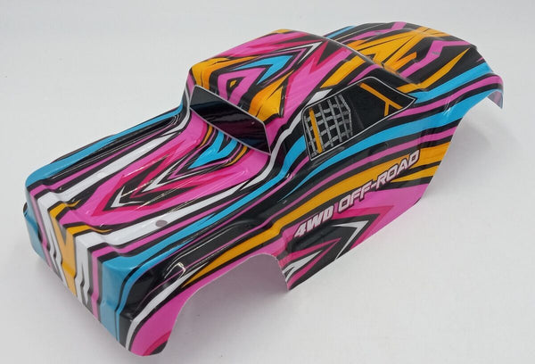 MJX 1601H  PINK BLUE ORANGE 1/16 SCALE BODY SHELL TO SUIT 16209