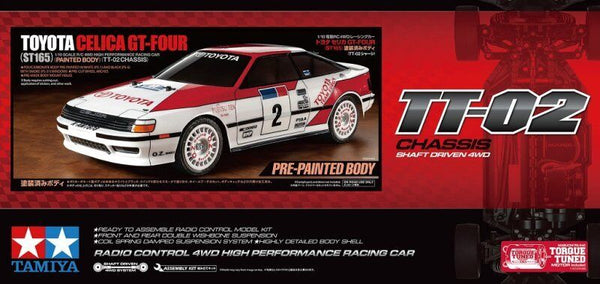 TAMIYA 58718-60A TOYOTA CELICA GT-FOUR (ST165) 1/10 SCALE RC SHAFT DRIVEN 4WD  HIGH PERFORMANCE RACING CAR ASSEMBLY KIT