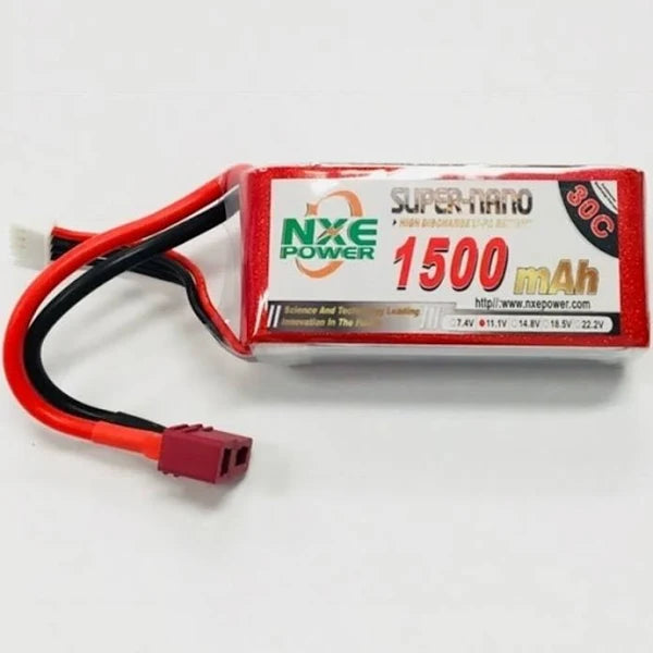 NXE 3S1500 11.1V BATTERY SOFT CASE  1500MAH 30C DEANS PLUG