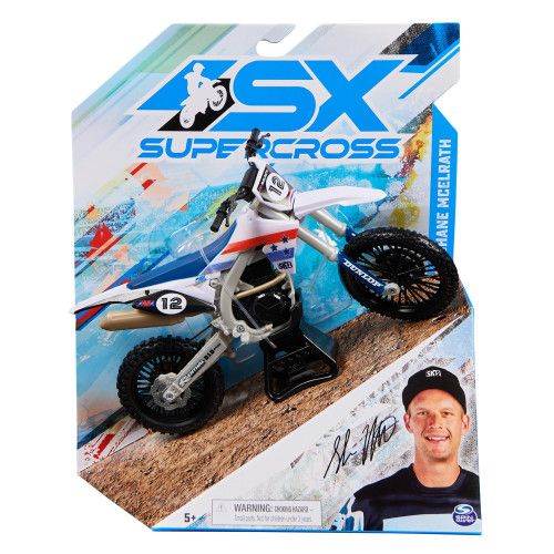 SPIN MASTER SX SUPERCROSS 1:10 DIECAST MOTORCYCLE SHANE MCELRATH