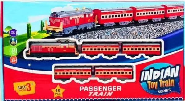 CENTY INDIAN TOY TRAIN SERIES 19 PACE PASSENGER TRAIN IN RED