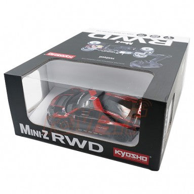 KYOSHO 32344BKR MINI-Z RWD MR-03 READYSET AUDI R8 LMS 2016 RTR 2WD ELECTRIC REMOTE CONTRO TOURING CAR IN BLACK/RED