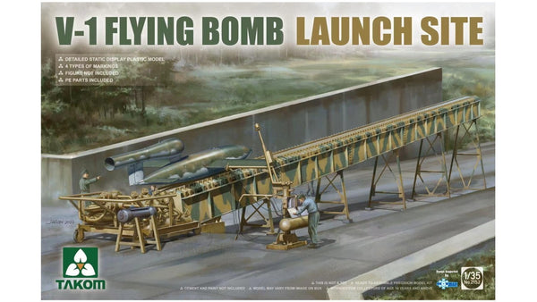 TAKOM 2152 V-1 FLYING BOMB LAUNCH SITE 1/35 SCALE PLASTIC MODEL KIT
