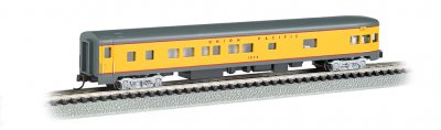 BACHMANN 14354 85' UNION PACIFIC 85FT SMOOTH SIDE OBSERVATION WITH LIGHTED INTERIOR UNION PACIFIC N SCALE MODEL TRAIN