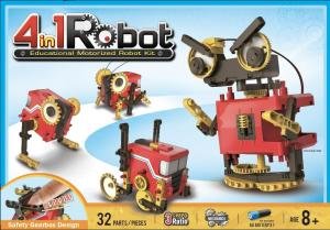 4 IN 1 ROBOT - EDUCATIONAL MOTORIZED ROBOT KIT 8+