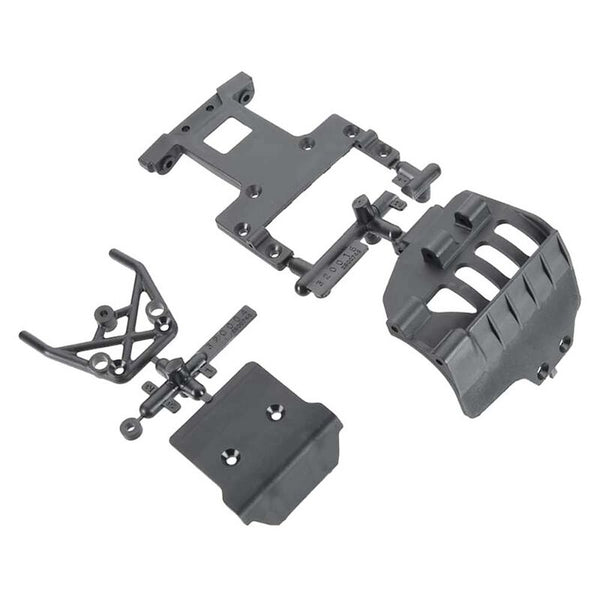ARRMA AR320004 FRONT BUMPER/REAR CHASSIS PLATE