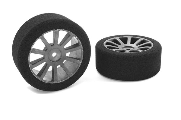 TEAM CORALLY C-14700-35 ATTACK FOAM TIRES 1/10 SCALE GP TOURING 35 SHORE 26MM FRONT TYRES