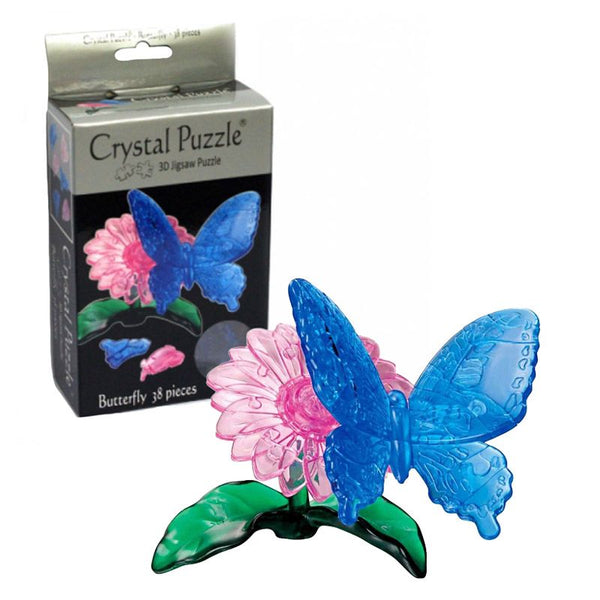 CRYSTAL PUZZLE 90122 BLUE BUTTERFLY 83PC 3D JIGSAW PUZZLE