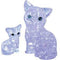 CRYSTAL PUZZLE 90126 CLEAR CAT AND KITTEN 49PC 3D JIGSAW PUZZLE
