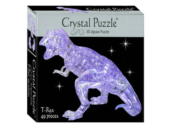 CRYSTAL PUZZLE 90134 CLEAR T-REX 49PC 3D JIGSAW PUZZLE