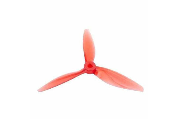 FLASH 3 BLADE 5144 PROPELLER BLADE FOR DRONE - CLEAR RED 2L 2R