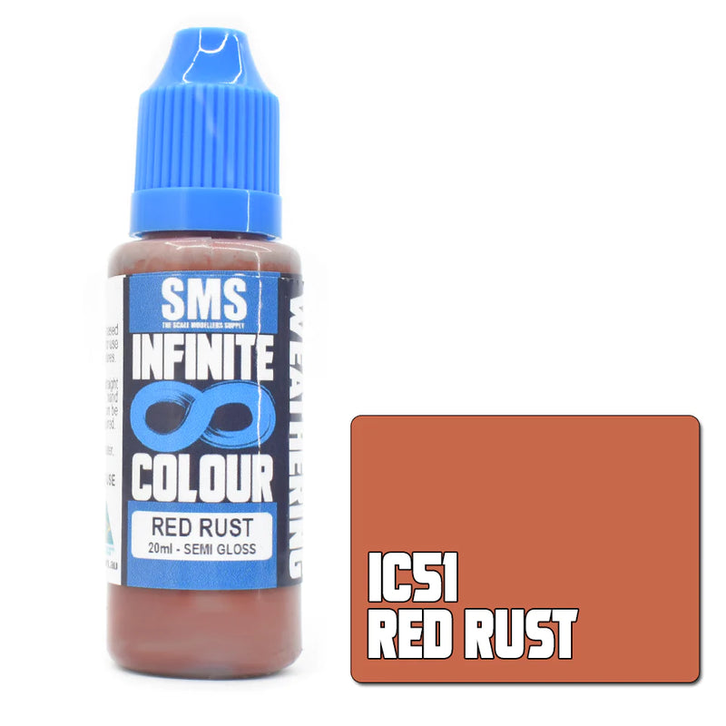 SMS PAINTS IC51 INFINITE COLOUR RED RUST 20ML