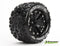 LOUISE L-T3203B MT SPIDER 2.8 INCH TRUCK TYRE MOUNTED ON BLACK RIMS 0 INCH OFFSET SPORT BLACK