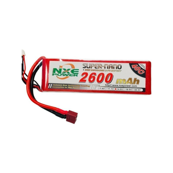NXE 3S 11.1V LIPO 2600MAH 40C SOFT CASE WITH DEANS PLUG