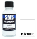 SMS PL02 WHITE PREMIUM ACRYLIC LACQUER GLOSS PAINT 30ML
