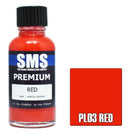 SMS PL03 RED PREMIUM ACRYLIC LACQUER GLOSS PAINT 30ML