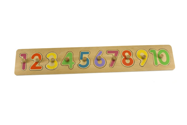 ELEGANTER PM214 WOODEN NUMBER PUZZLE WITH PEG