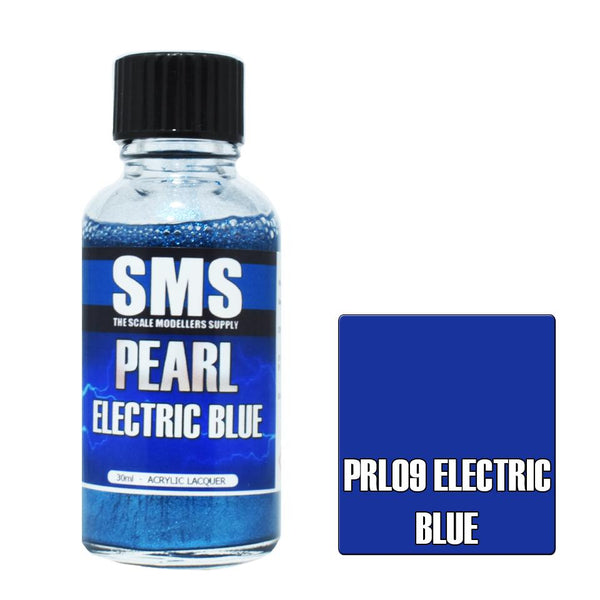 SMS PRL09 PEARL ELECTRIC BLUE ACRYLIC LACQUER PAINT 30ML
