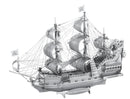 METAL EARTH ICX009 ICONX VEHICLES QUEEN ANNE'S REVENGE SAILING SHIP 3D METAL MODEL KIT