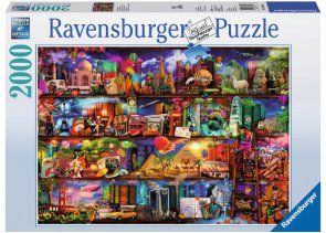 RAVENSBURGER 166855 AIMEE STEWART - WORLD OF BOOKS 2000PC JIGSAW PUZZLE