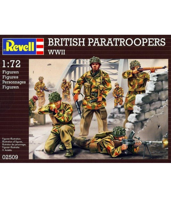 REVELL 02509 BRITISH PARATROOPERS WWII 1:72 PLASTIC MODEL FIGURES KIT