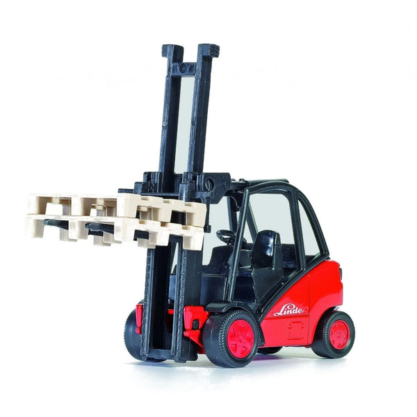 SIKU 1722 LINDE FORKLIFT TRUCK WITH PALLETS 1/50 SCALE