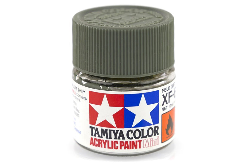 TAMIYA XF-65 ACRYLIC FLAT FIELD GREY PAINT 10ML