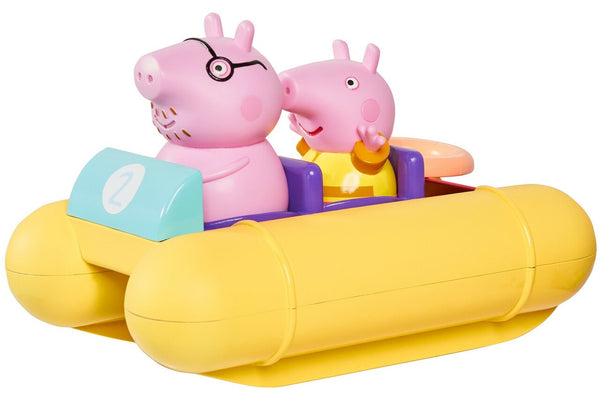 TOMY TOOMIES PEPPA PIG PULL AND GO PEDALO BATH TOY