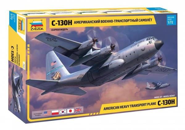 ZVEZDA 7321 1/72 C-130H HERCULES PLASTIC MODEL KIT WITH SCALE MODELLERS SUPPLY RAAF01 C-130 HERCULES ARCYLIC PAINT SET INCLUDED