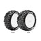 LOUISE L-T3198SWKF E-SPIDER 1/10 BUGGY 4WD FRONT TIRES SOFT COMPOUND MOUNTED ON WHITE RIMS 12MM HEX