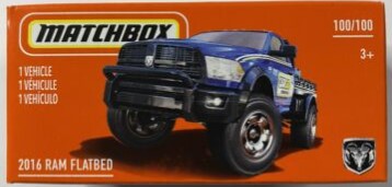 MATCHBOX GXP13 POWER GRABS HERITAGE 2016 RAM FLATBED  100 OF 100 BOXED