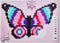 PLUS PLUS PUZZLE BY NUMBER BUTTERFLY 800PC