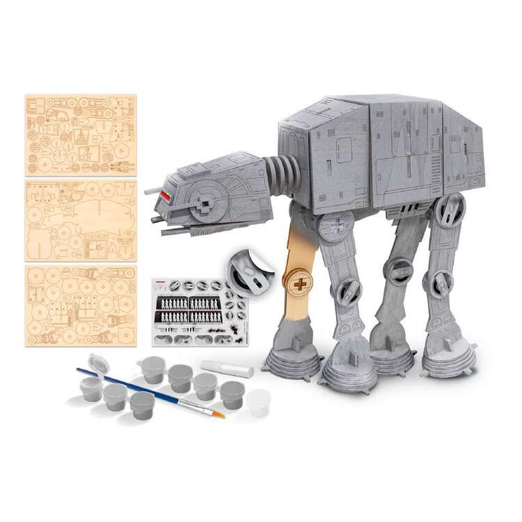 WOOD WORX STAR WARS AT AT WALKER 3D WOODEN MODEL KIT SIK Hobbies WA