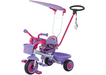 EUROTRIKE ULTIMA + WITH CANOPY 18MTH UP - PINK