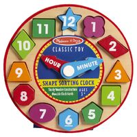 MELISSA AND DOUG SHAPE SORTING CLOCK