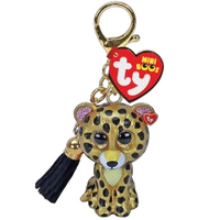 TY MINI BOOS STERLING LEOPARD CLIP