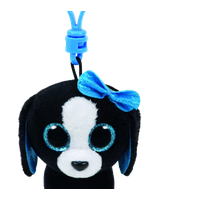 TY BEANIE BOOS TRACEY BLACK DOG CLIP