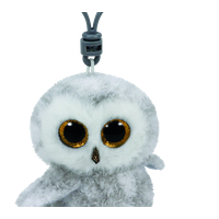 TY BEANIE BOOS OWLETTE WHITE OWL CLIP